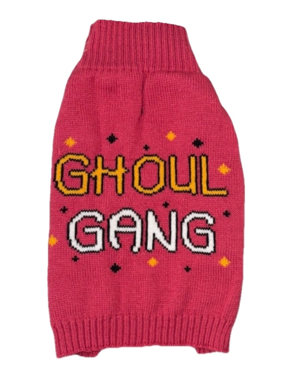 Ghoul Gang Pink Dog Sweater Size Large